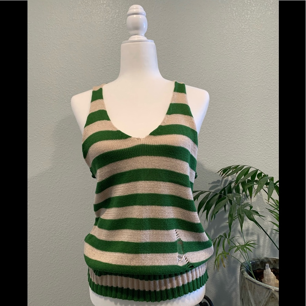 Peppe Peluso Racer Back Sweater Tank Top